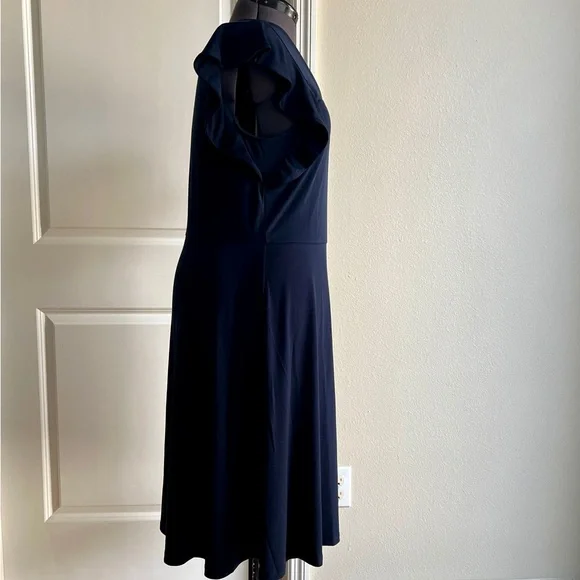 Ann Taylor Factory Midnight Blue Midi Dress - Picture 3 of 5